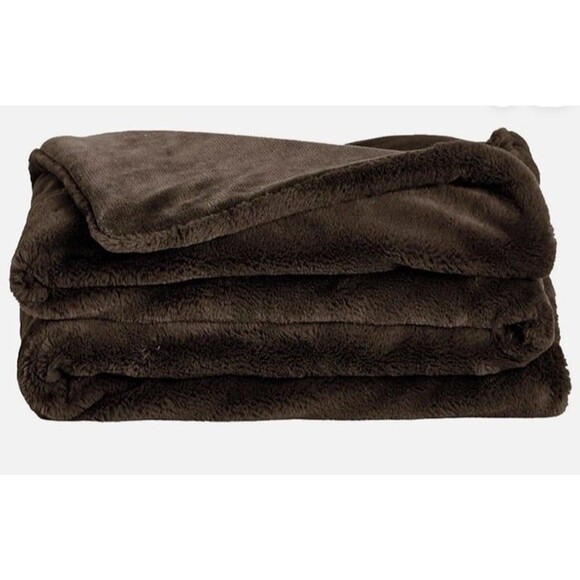UNHIDE Unhide Lil’ Marsh Blanket in CHOCOLATE BROWN, 50 x 60 NEW RV: $89 - Picture 6 of 6